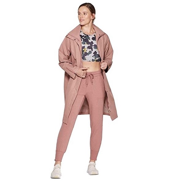 Joylab Long Rose/Mauve Trench Jacket - Picture 1 of 9